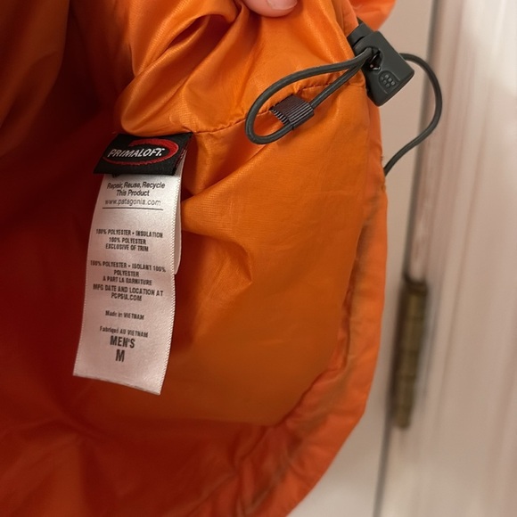 Mens Primaloft Pantagonia Orange Vest Size Medium - Picture 4 of 5